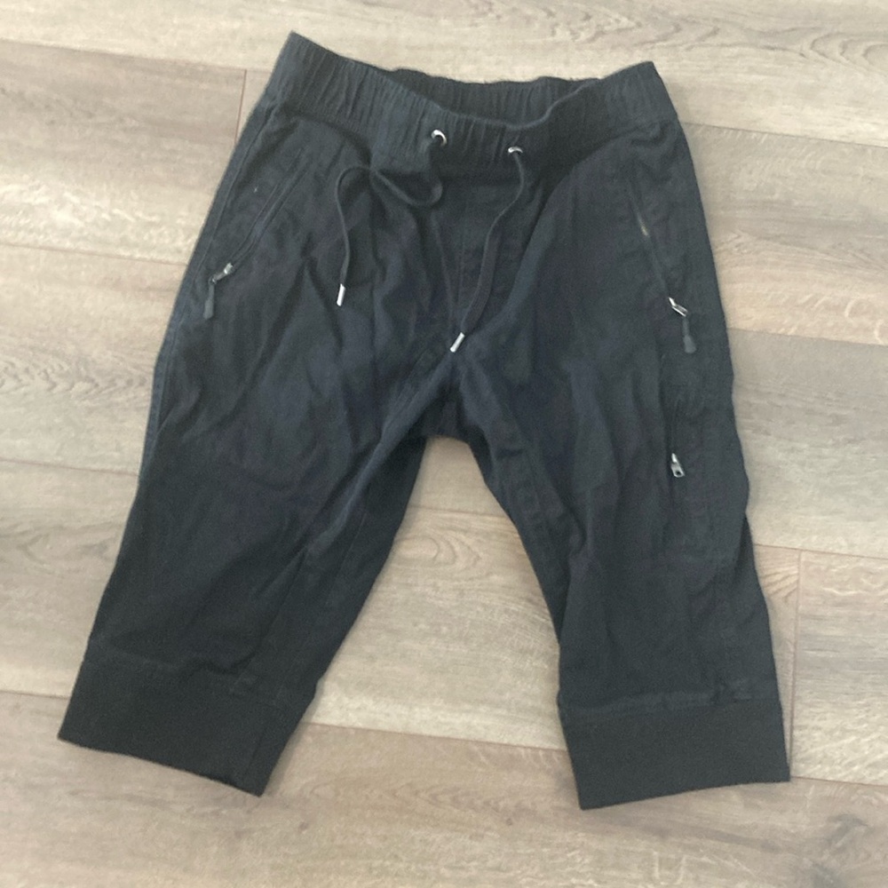 Black cargo shorts